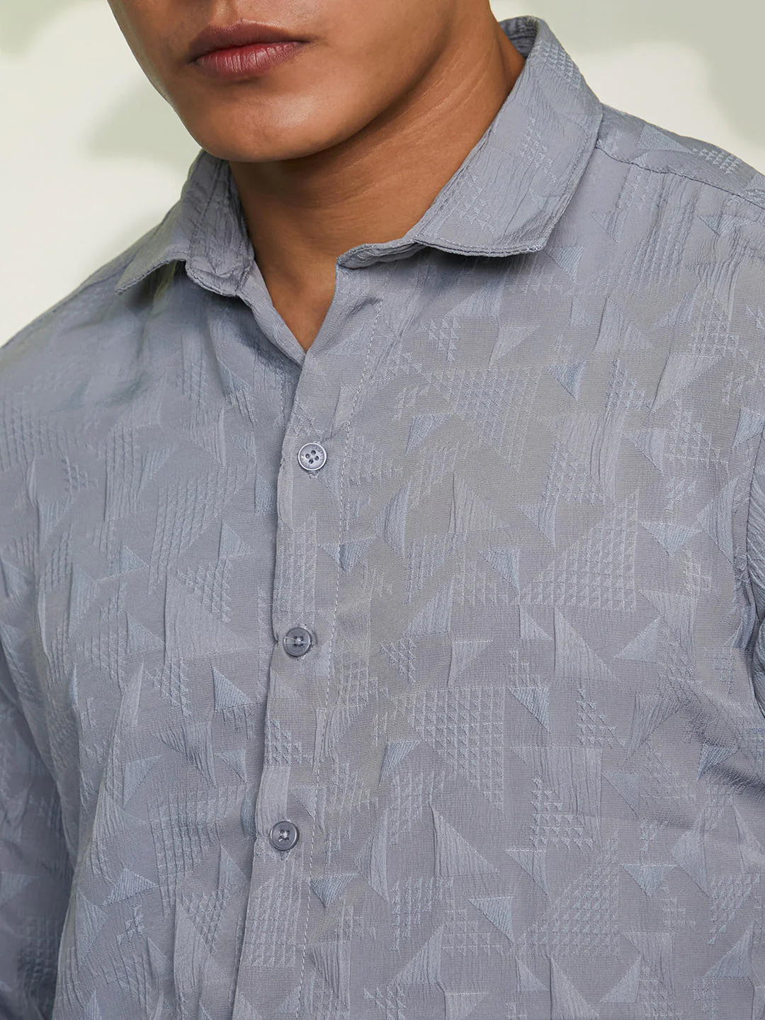 Geometric-Texture Shirt - Image 7