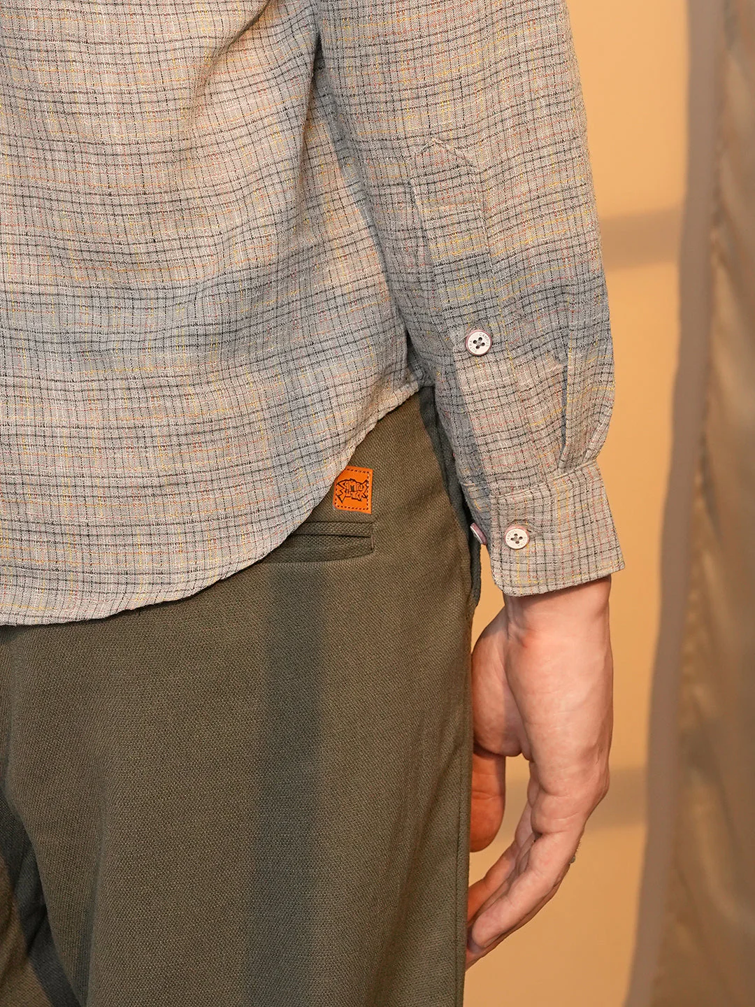 Micro-Tartan Plaid Shirt - Image 8