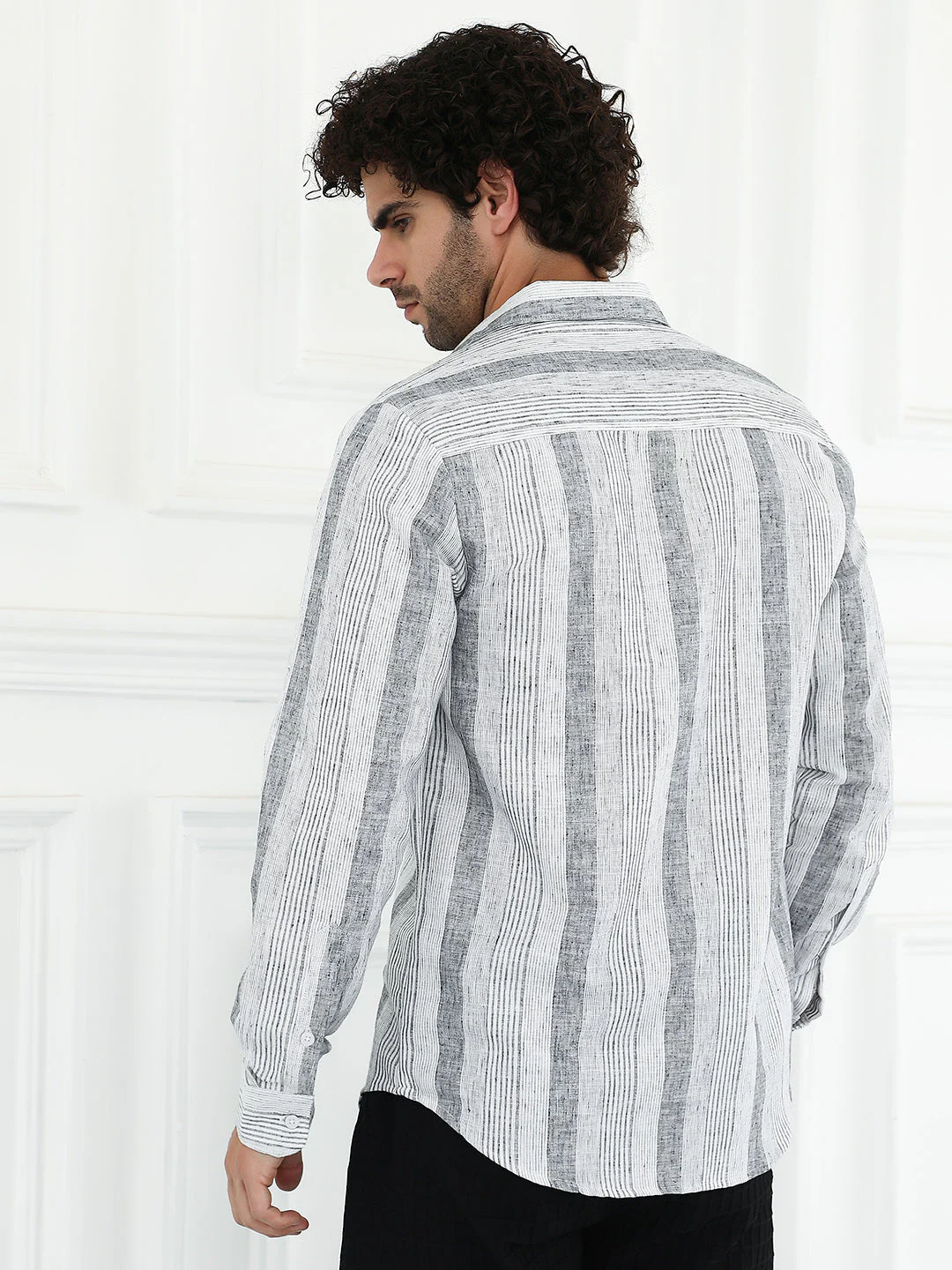Pincandy-Striped Regular Shirt - Image 4