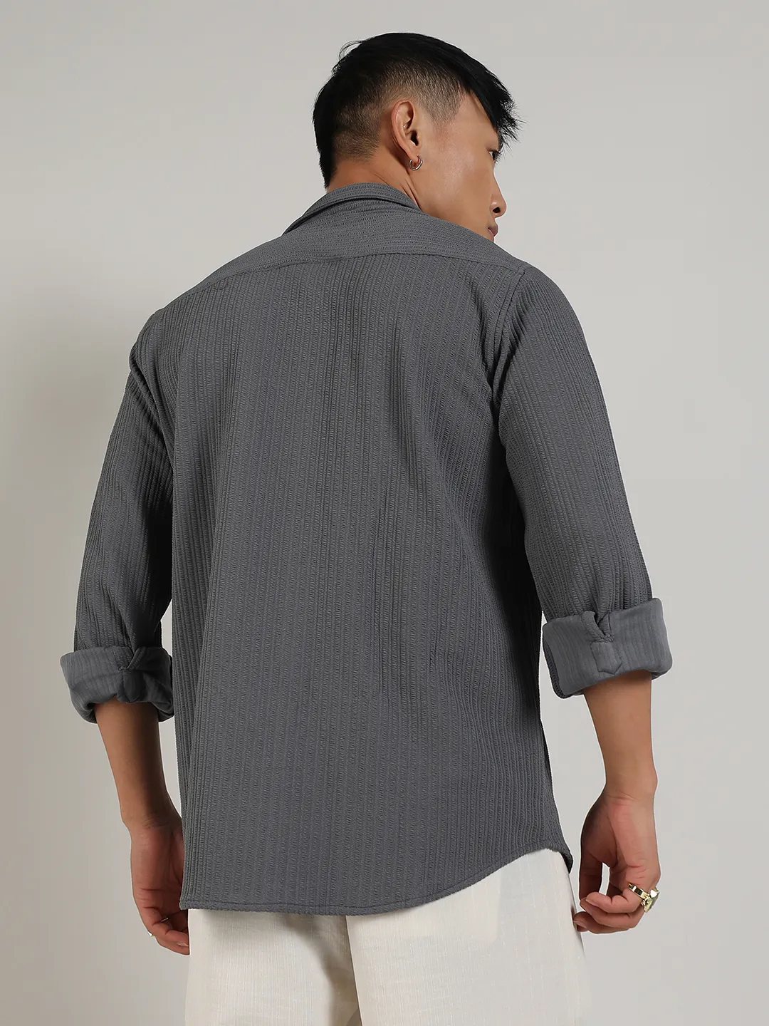 Stripe-Creased Shirt - Image 4