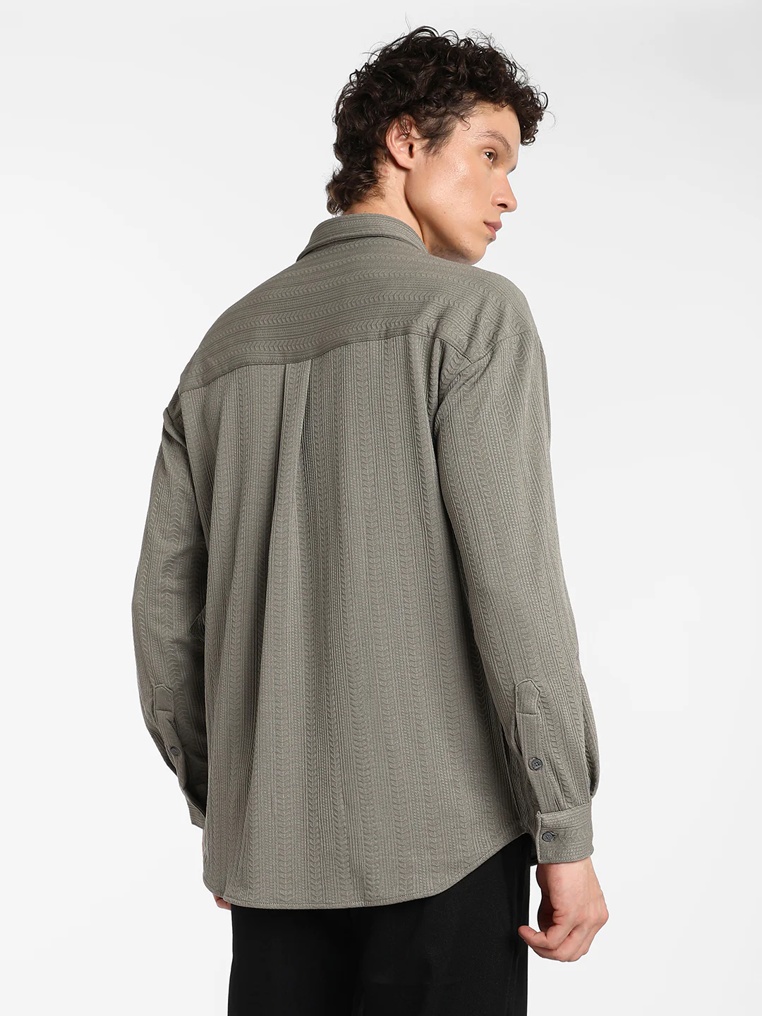 Stripe-Textured Shirt - Image 12