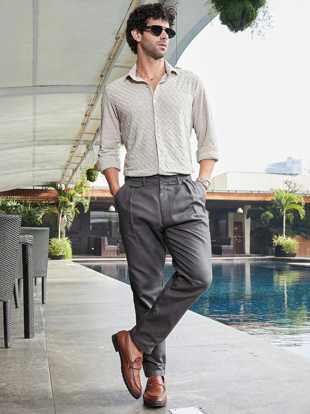 Striped Tailored Trousers - Image 6