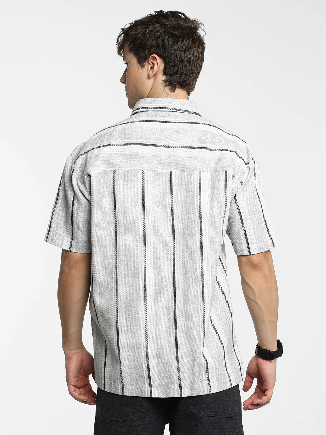 Unbalanced Striped Shirt - Image 11