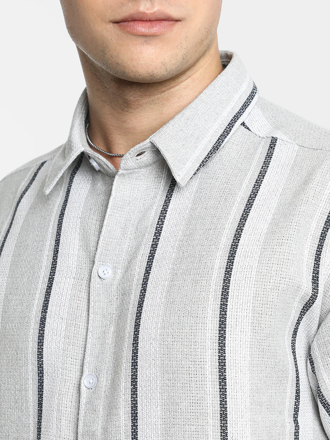 Unbalanced Striped Shirt - Image 14