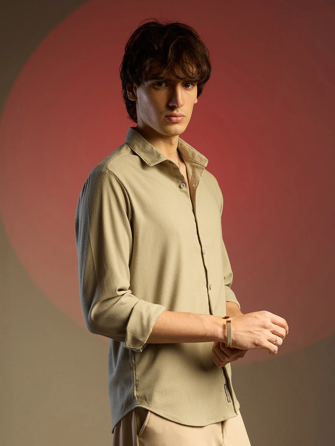 Solid Seersucker Shirt - Image 3