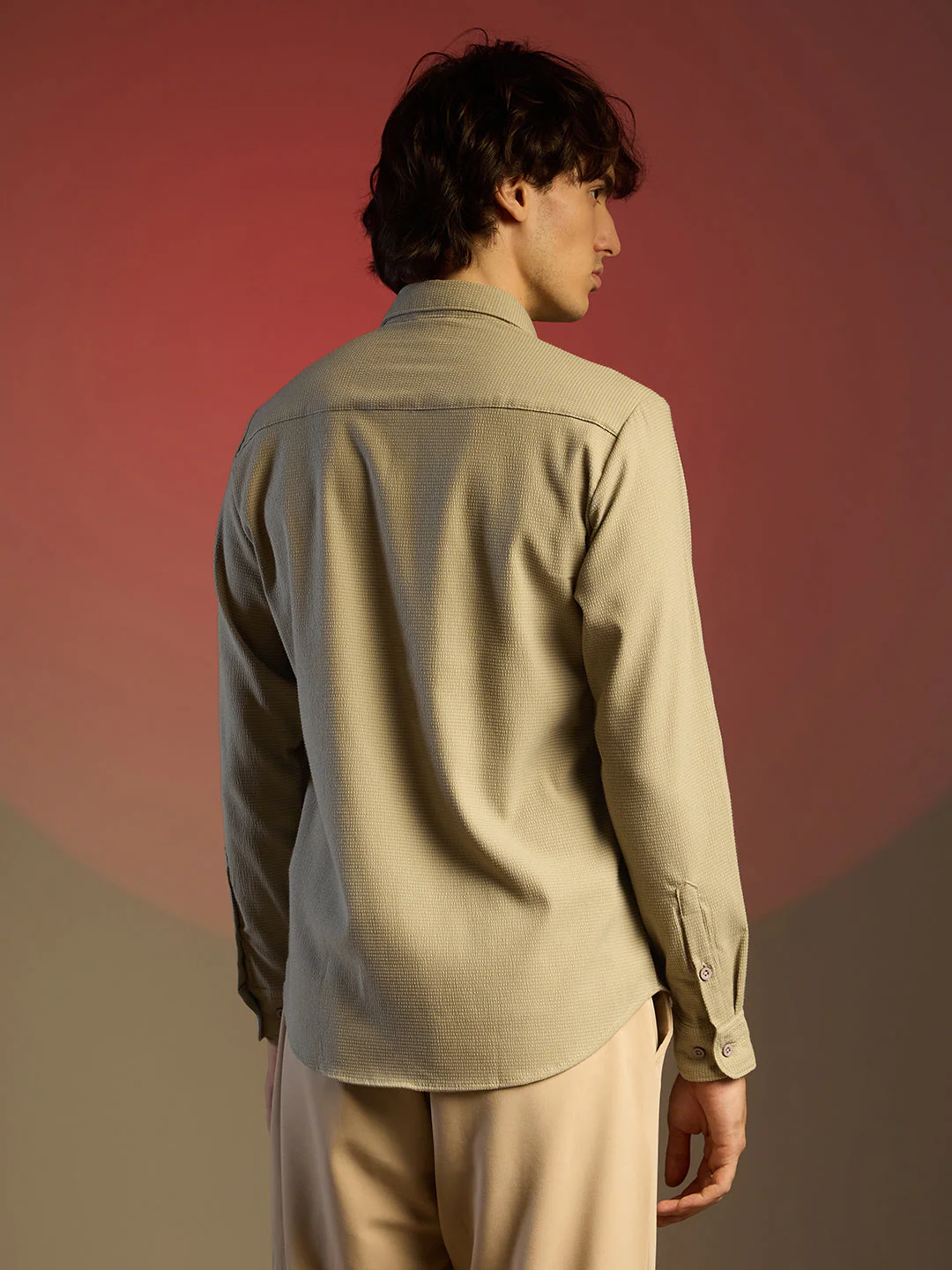 Solid Seersucker Shirt - Image 4