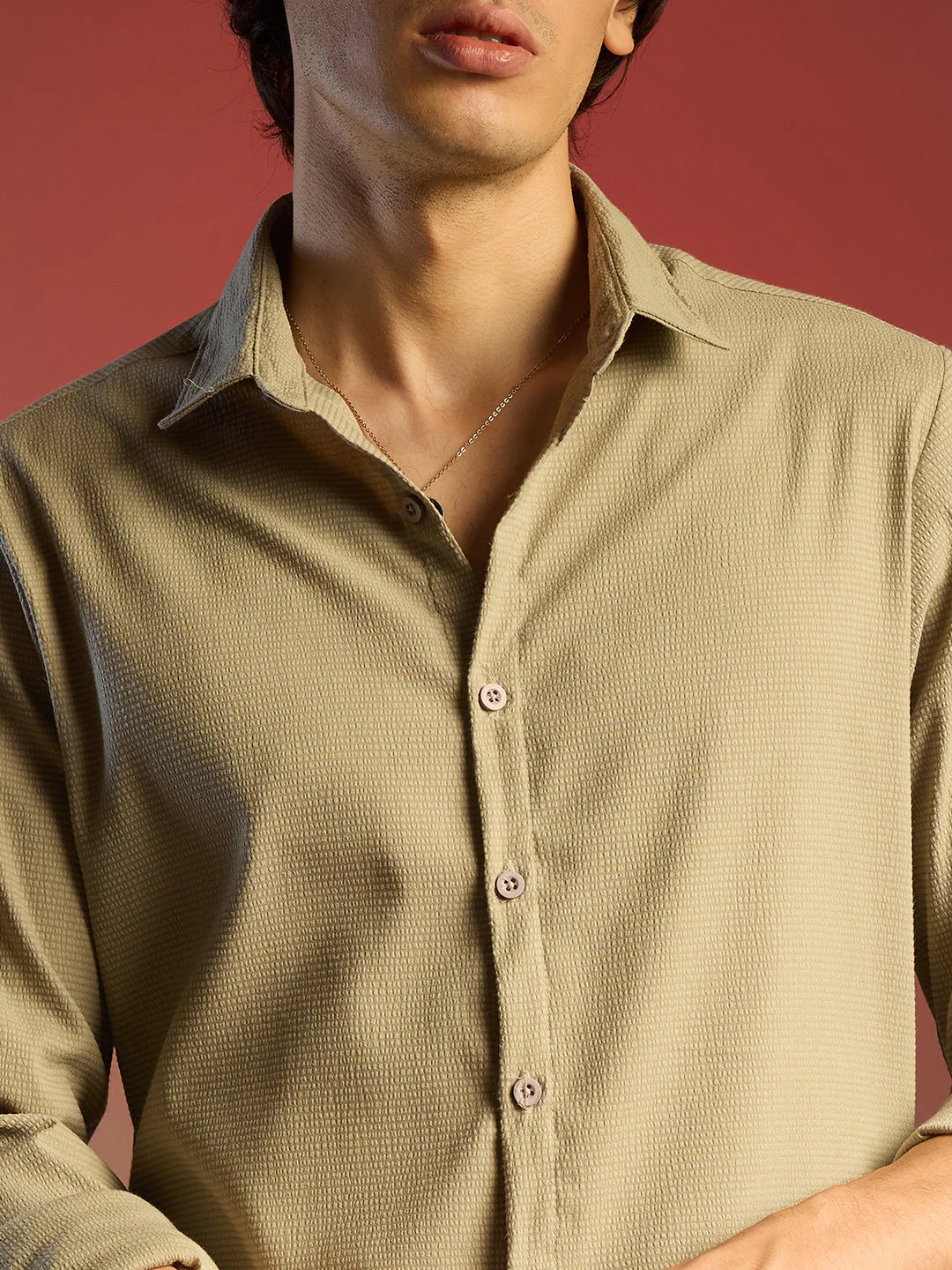Solid Seersucker Shirt - Image 7