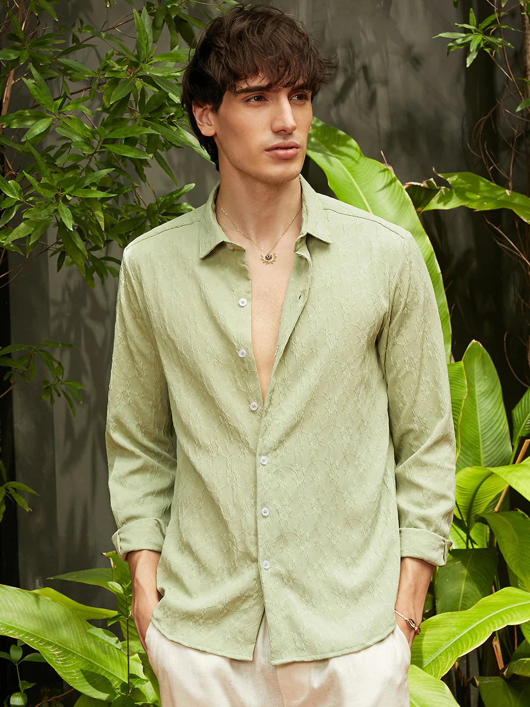 Floral-Textured Shirt - Image 2