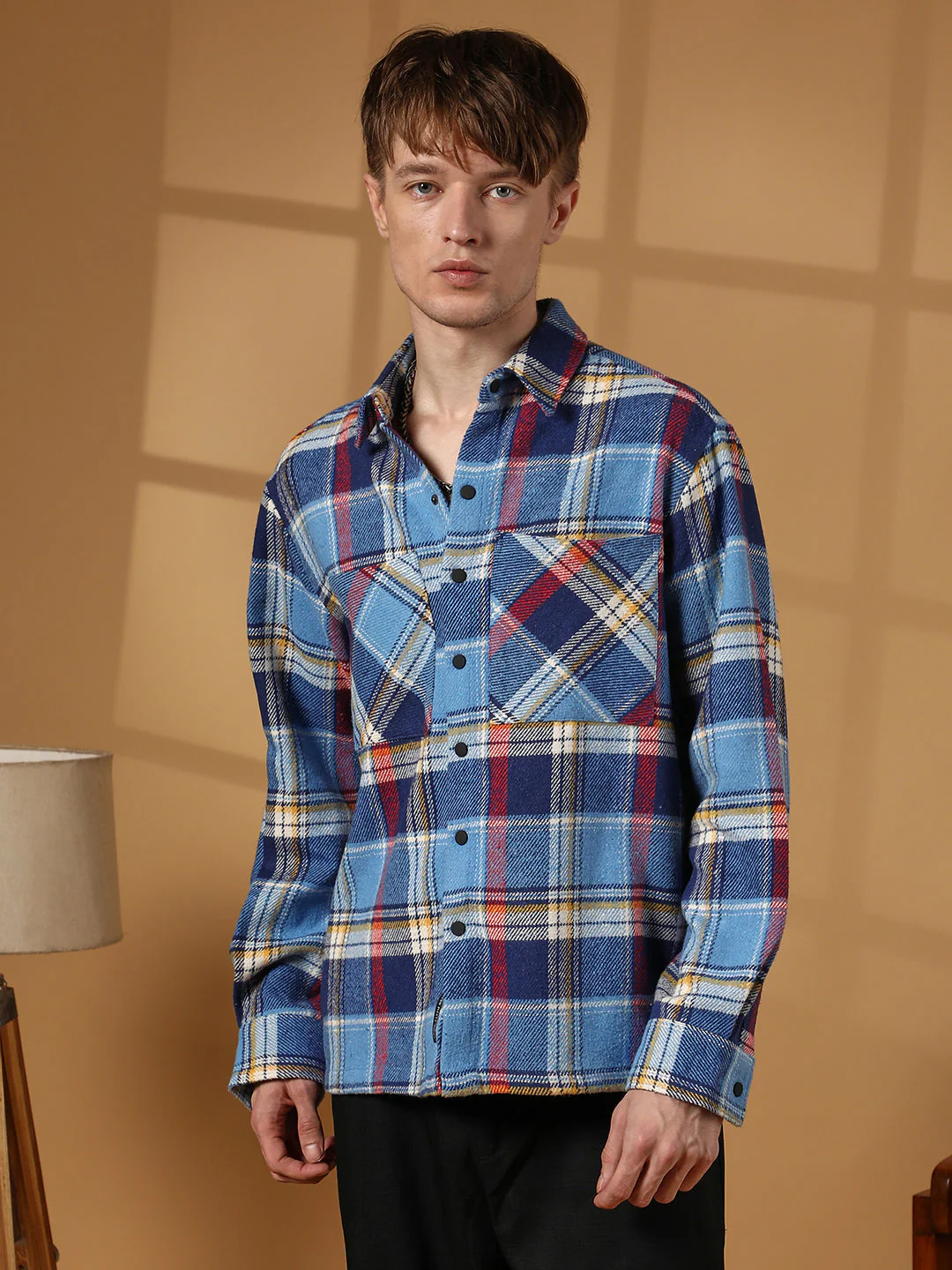 Tartan Plaid Utility Overshirt - Image 2