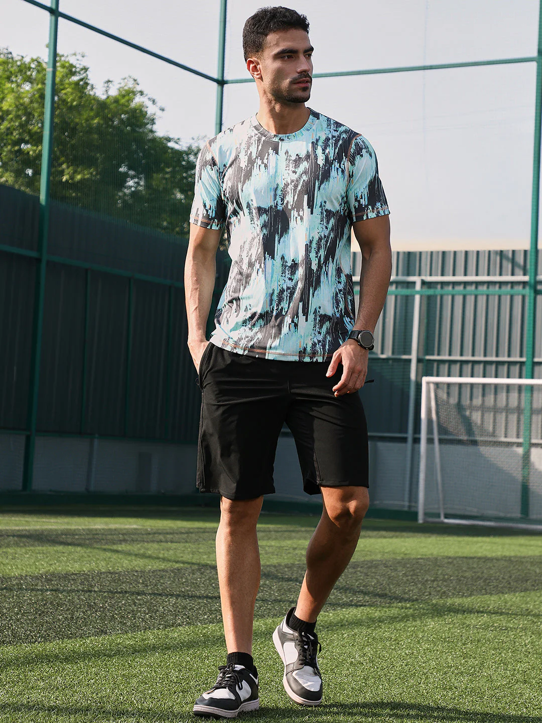 Abstract-Brush Activewear T-Shirt - Image 5