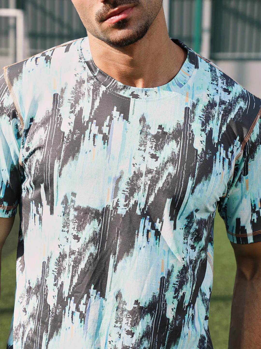 Abstract-Brush Activewear T-Shirt - Image 7