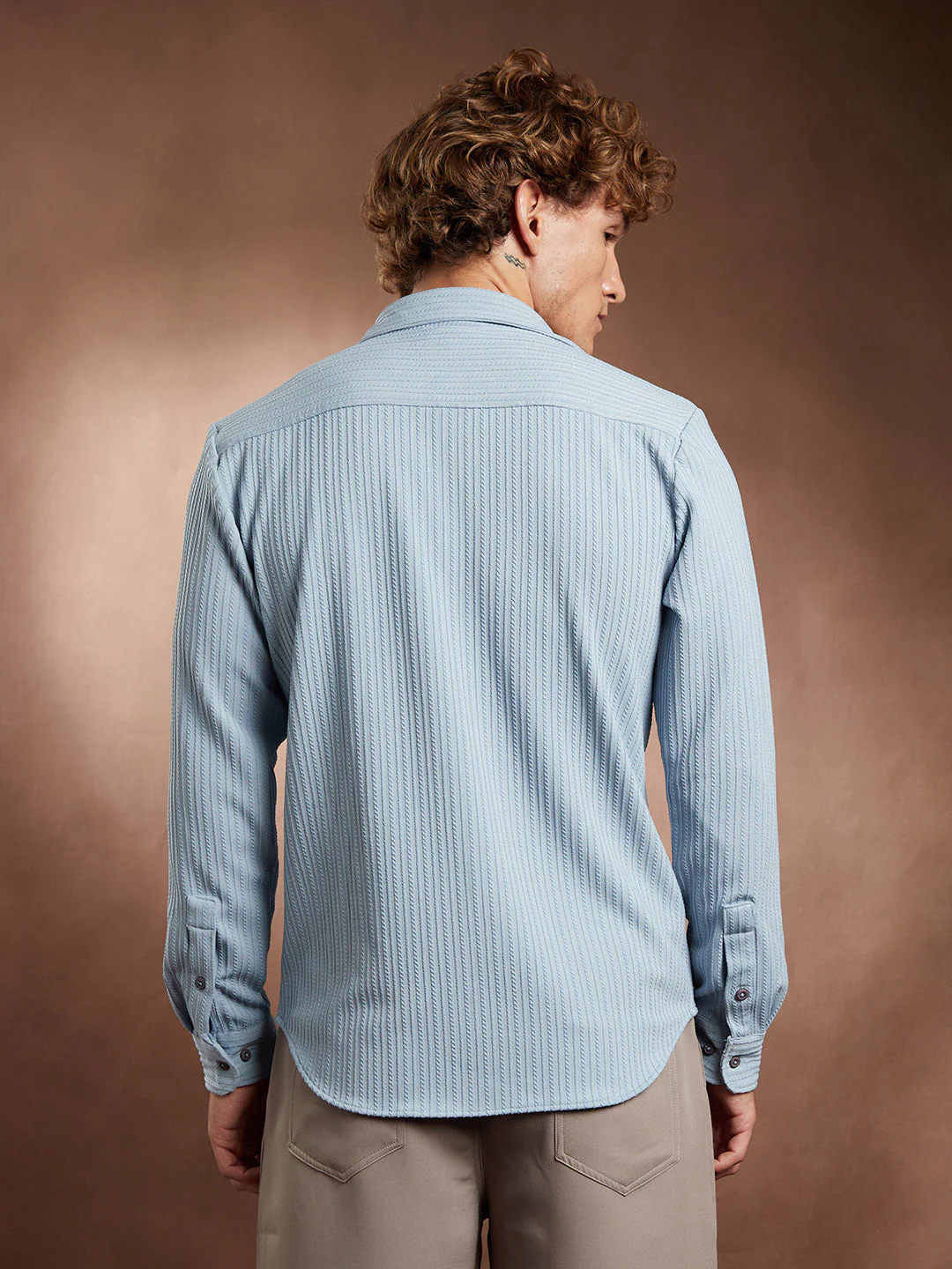 Rope-Striped Tactile Shirt - Image 4