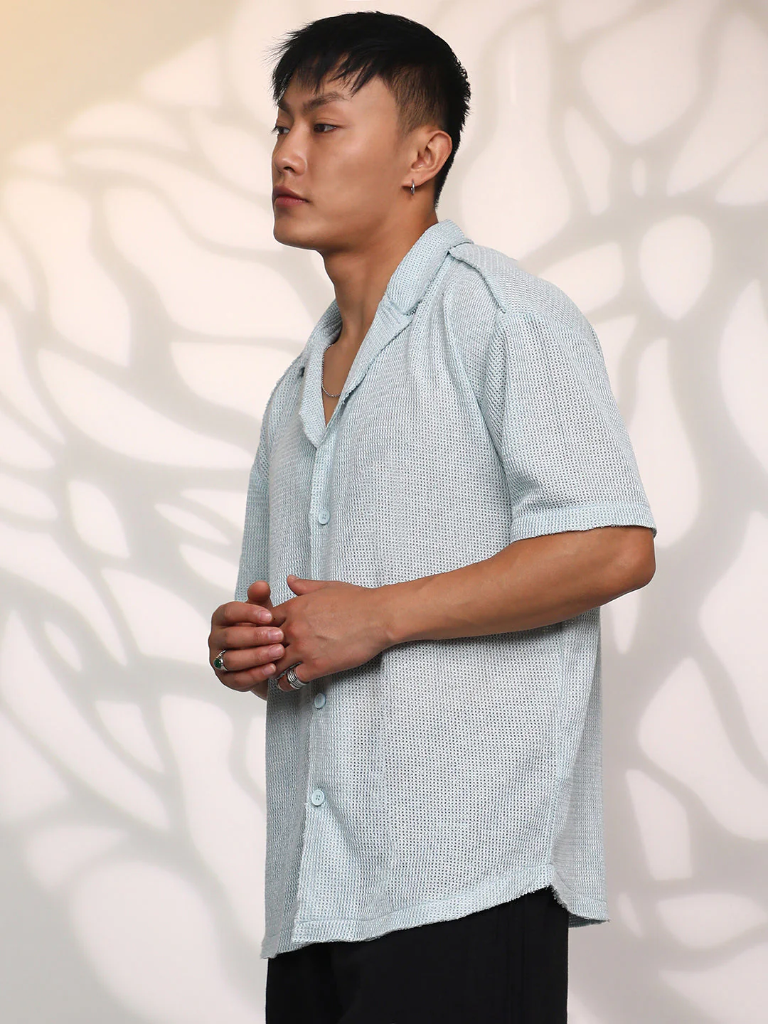 Unhemmed Oversized Shirt - Image 3