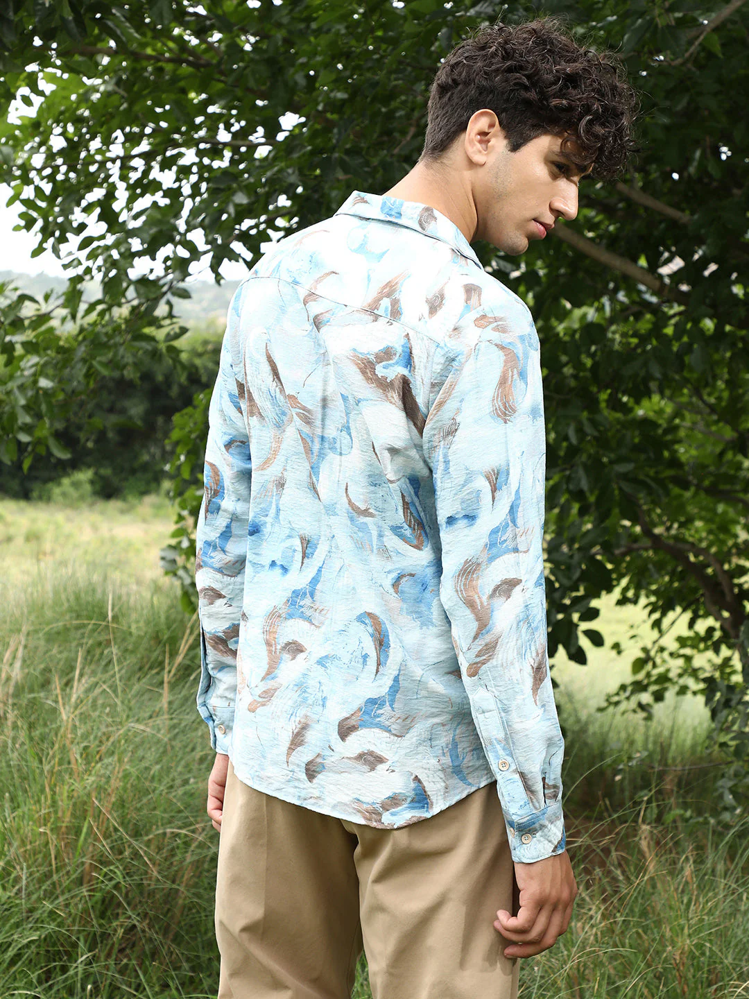 Waterbrush-Imprint Dobby Shirt - Image 4