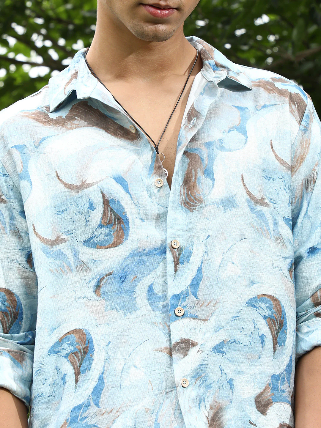 Waterbrush-Imprint Dobby Shirt - Image 7