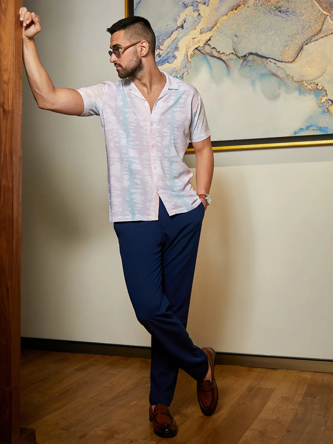 Pastel Vertical Ombre Shirt - Image 2