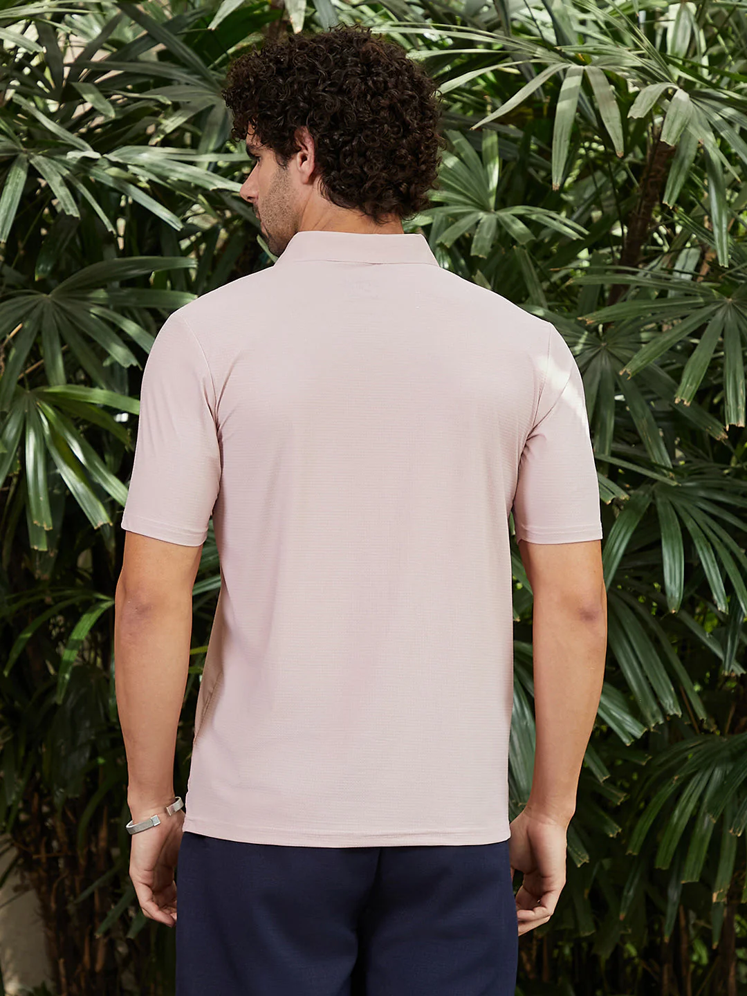 Seamless Waffle Polo T-Shirt - Image 4