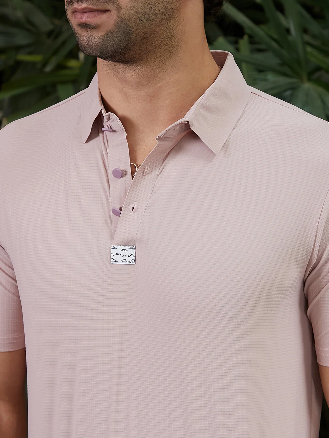 Seamless Waffle Polo T-Shirt - Image 7