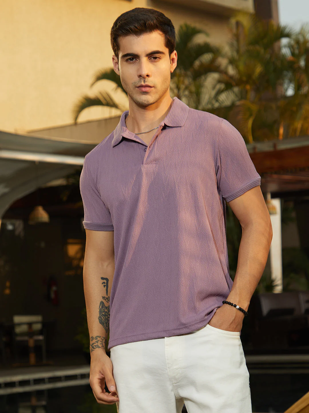 Spirit Weave Polo T-Shirt - Image 2