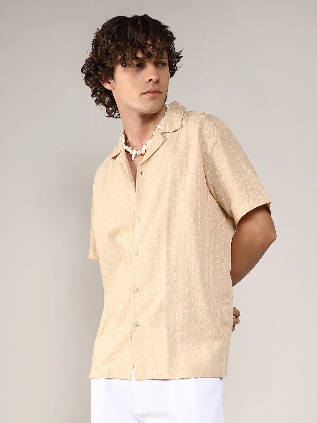 Embroidered Geometric Shirt - Image 7