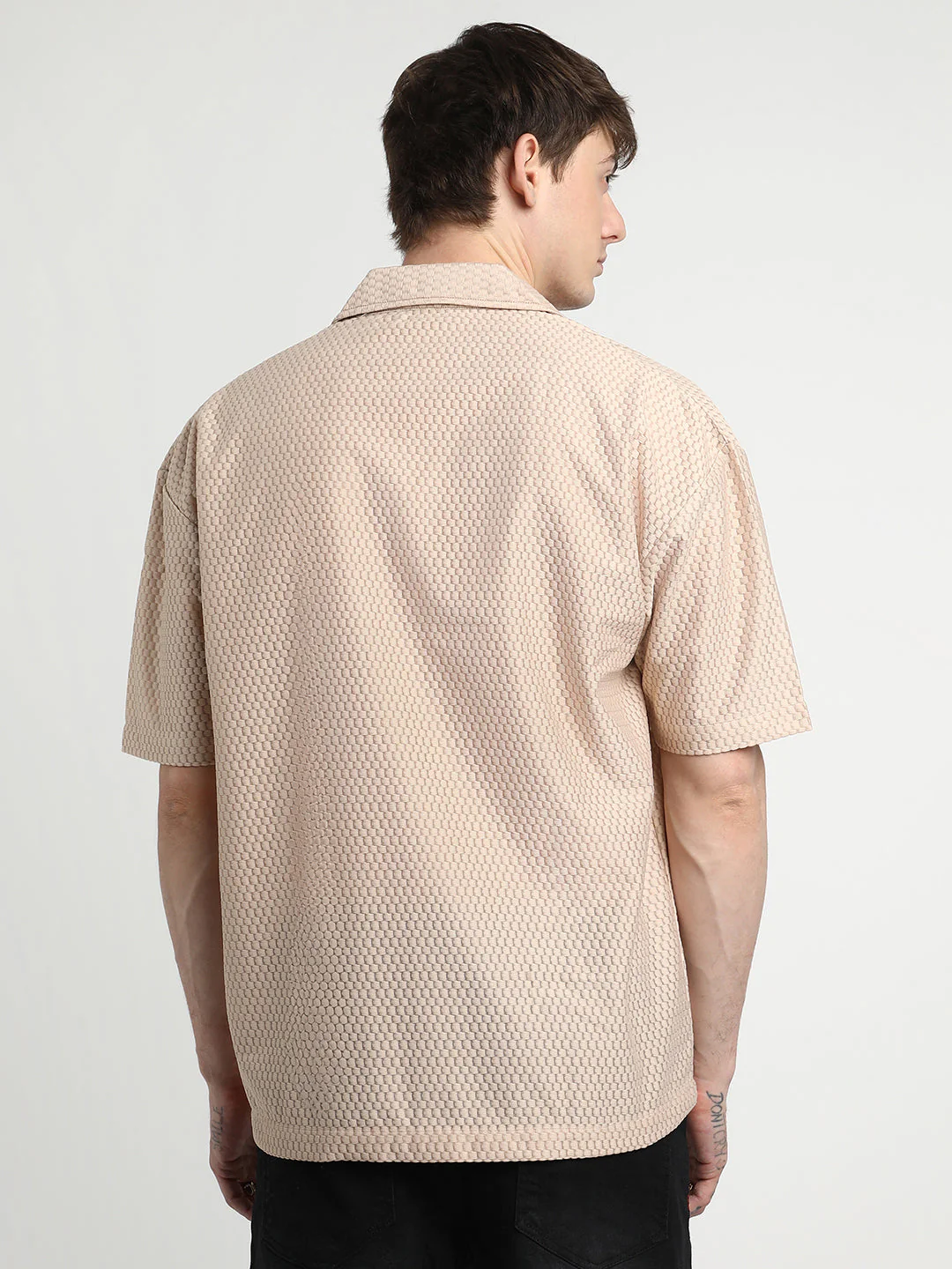 Oversized Honeycomb Shirt - Image 4