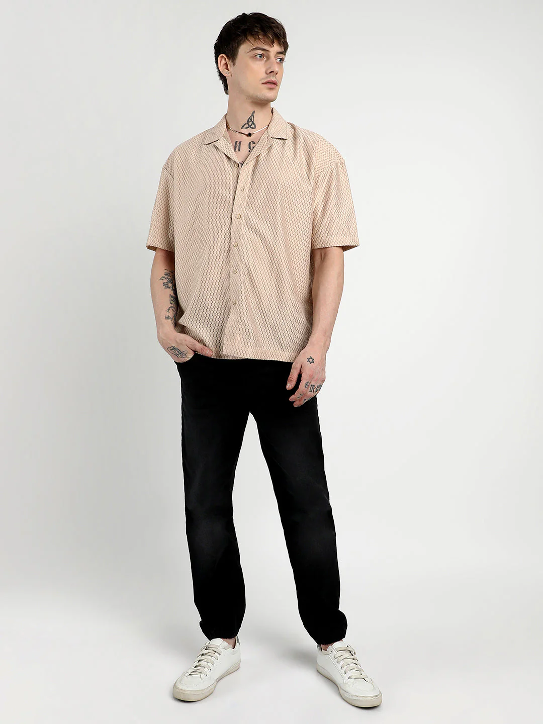Oversized Honeycomb Shirt - Image 5