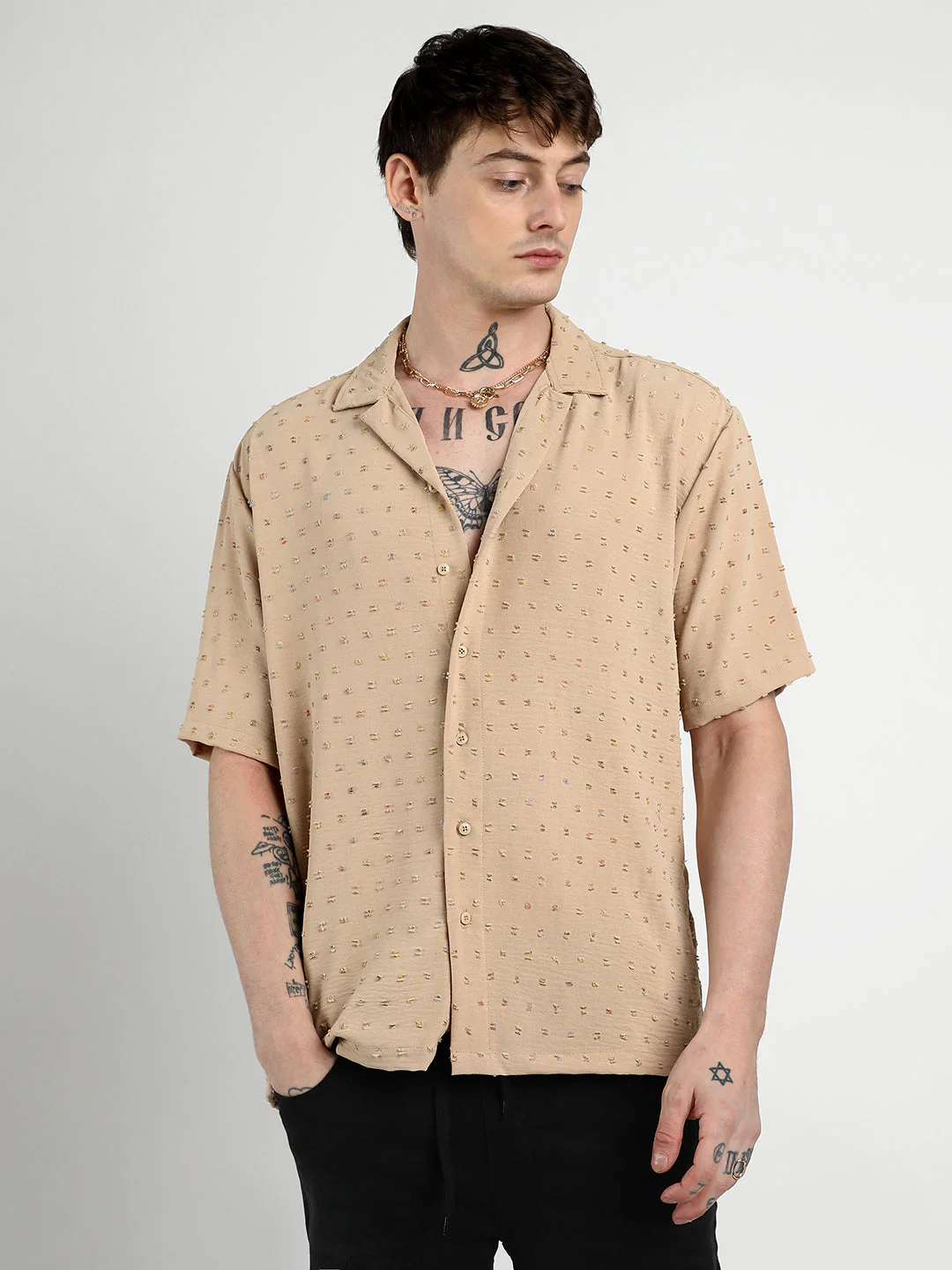 Oversized Pom-Pom Shirt - Image 2