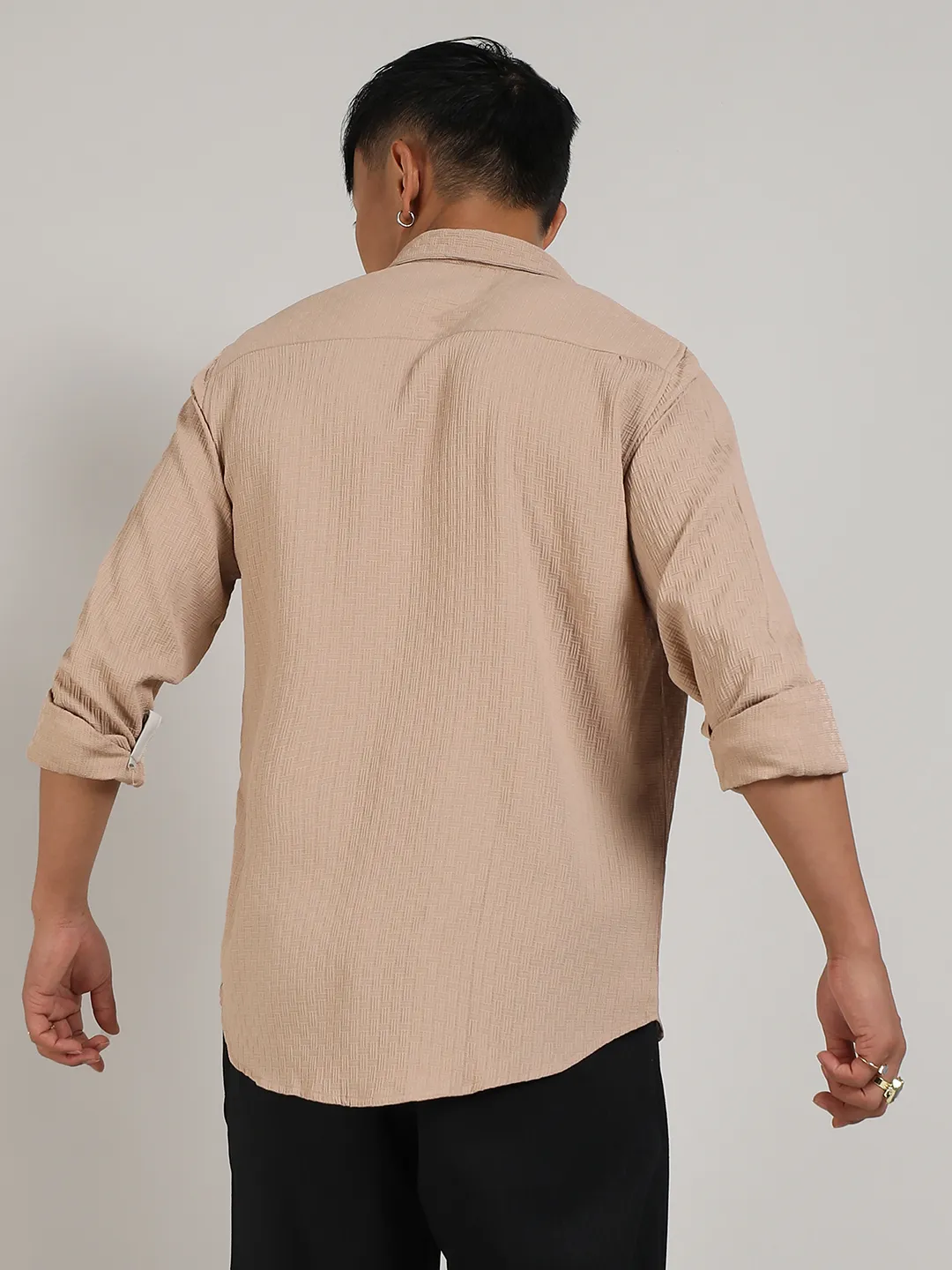 Textured Interweave Shirt - Image 4