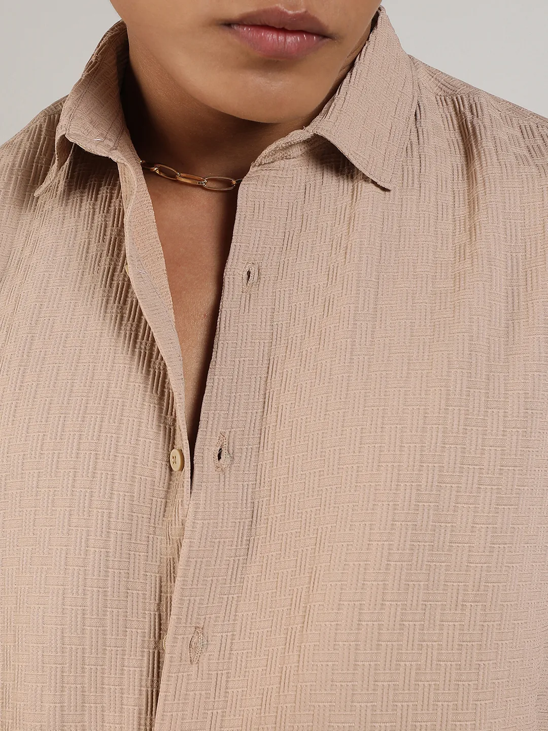 Textured Interweave Shirt - Image 7