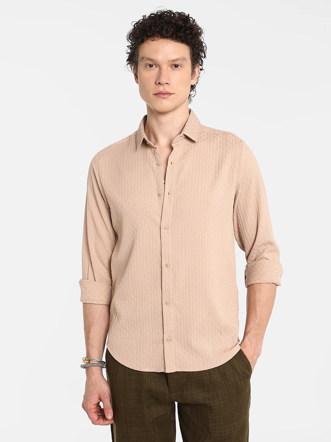 Textured Interweave Shirt - Image 9