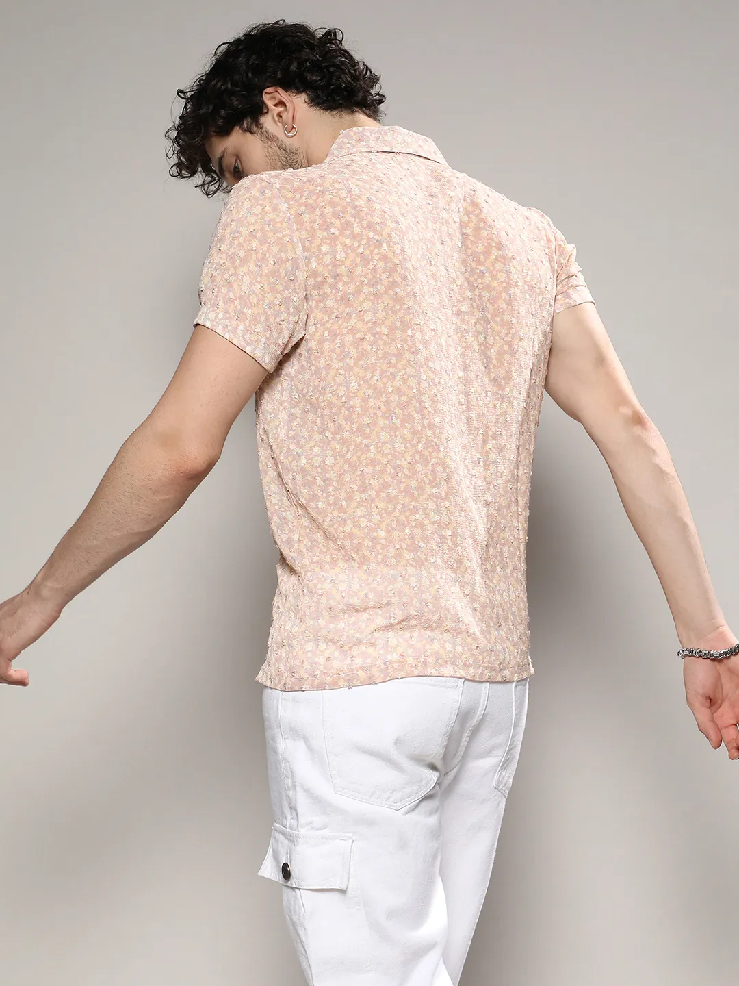 Washed Flowers Seld-Design Shirt - Image 3