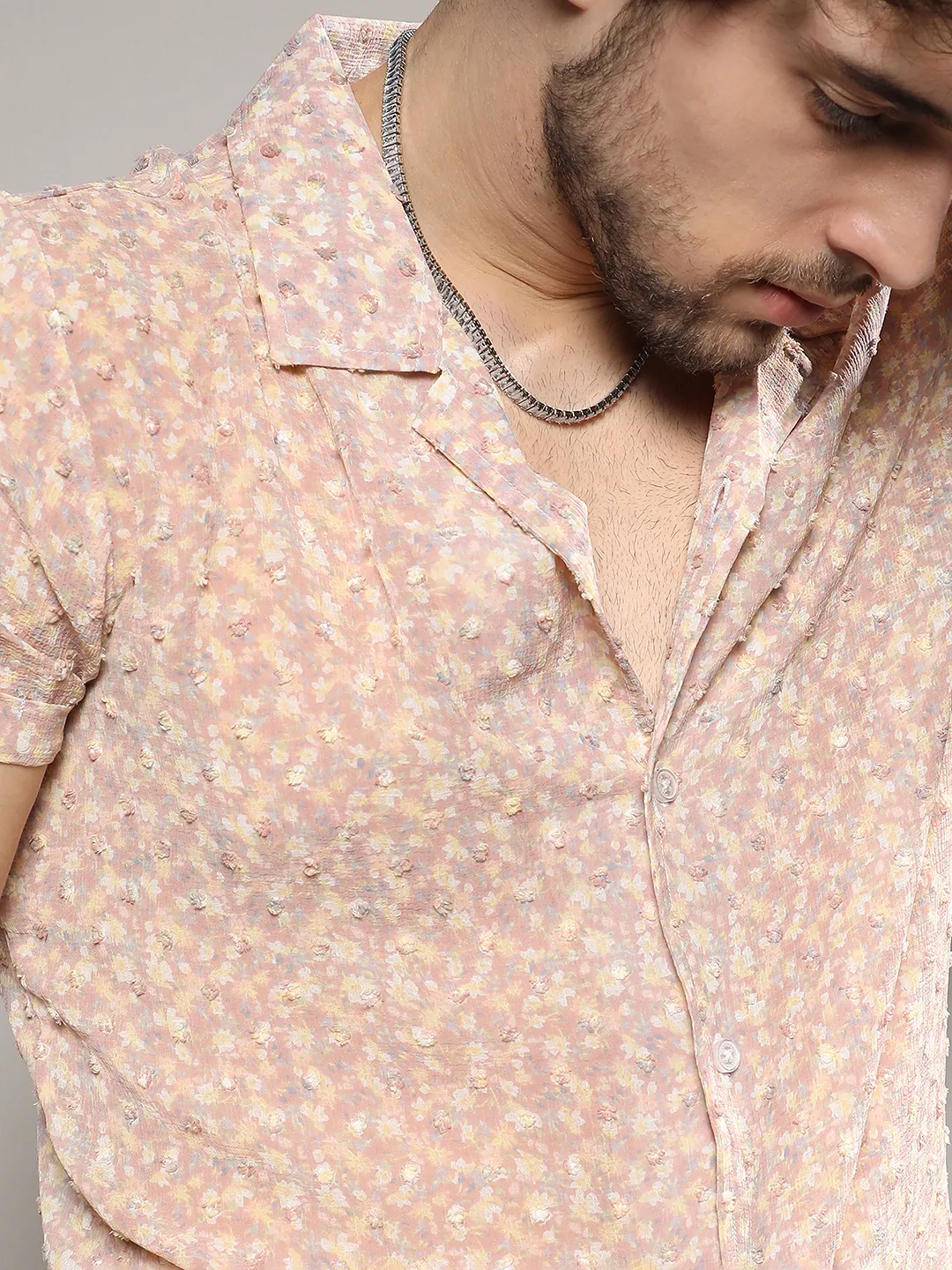Washed Flowers Seld-Design Shirt - Image 4