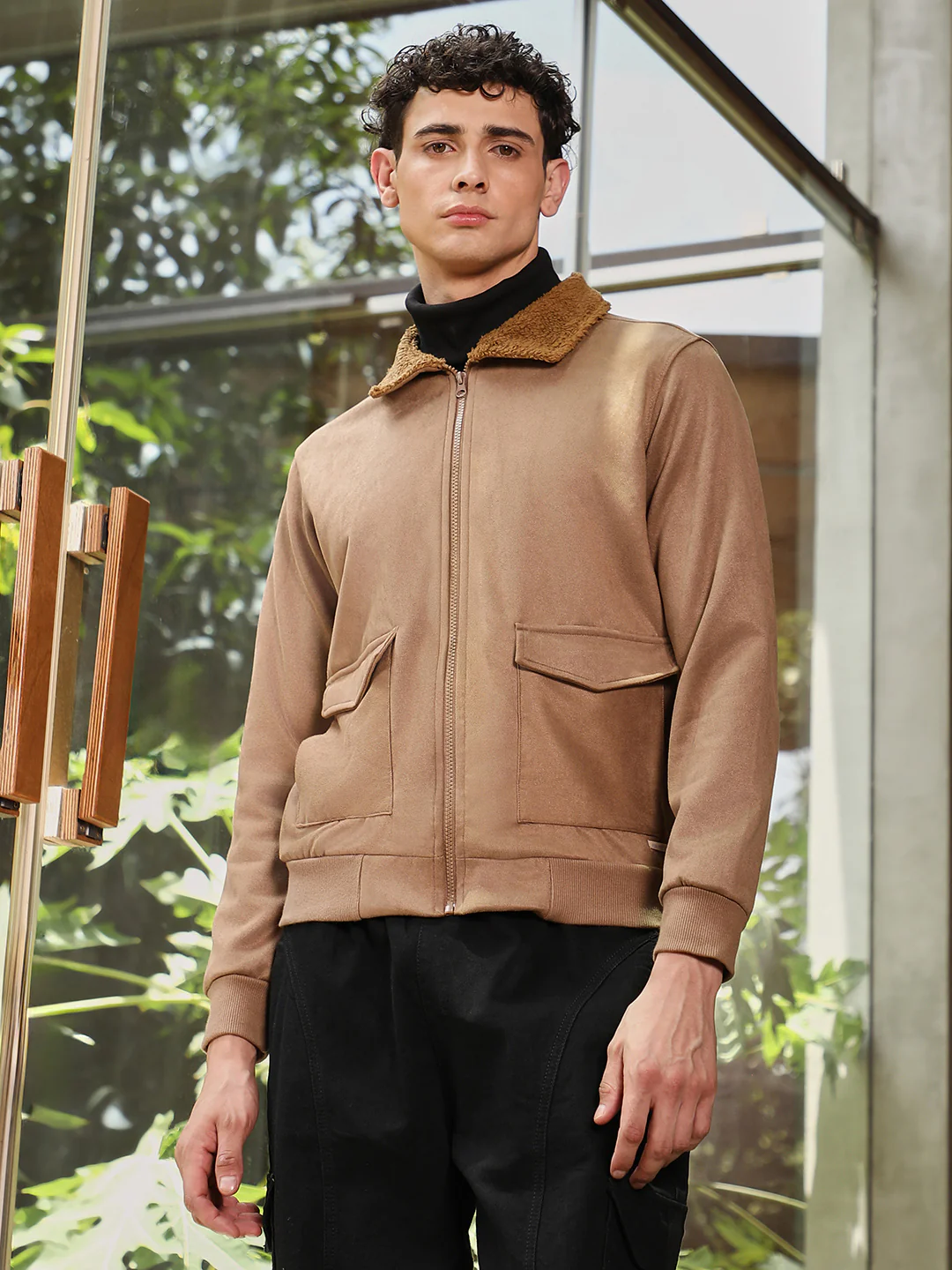 Zip-Front Jacket With Fleece Collar - Image 11