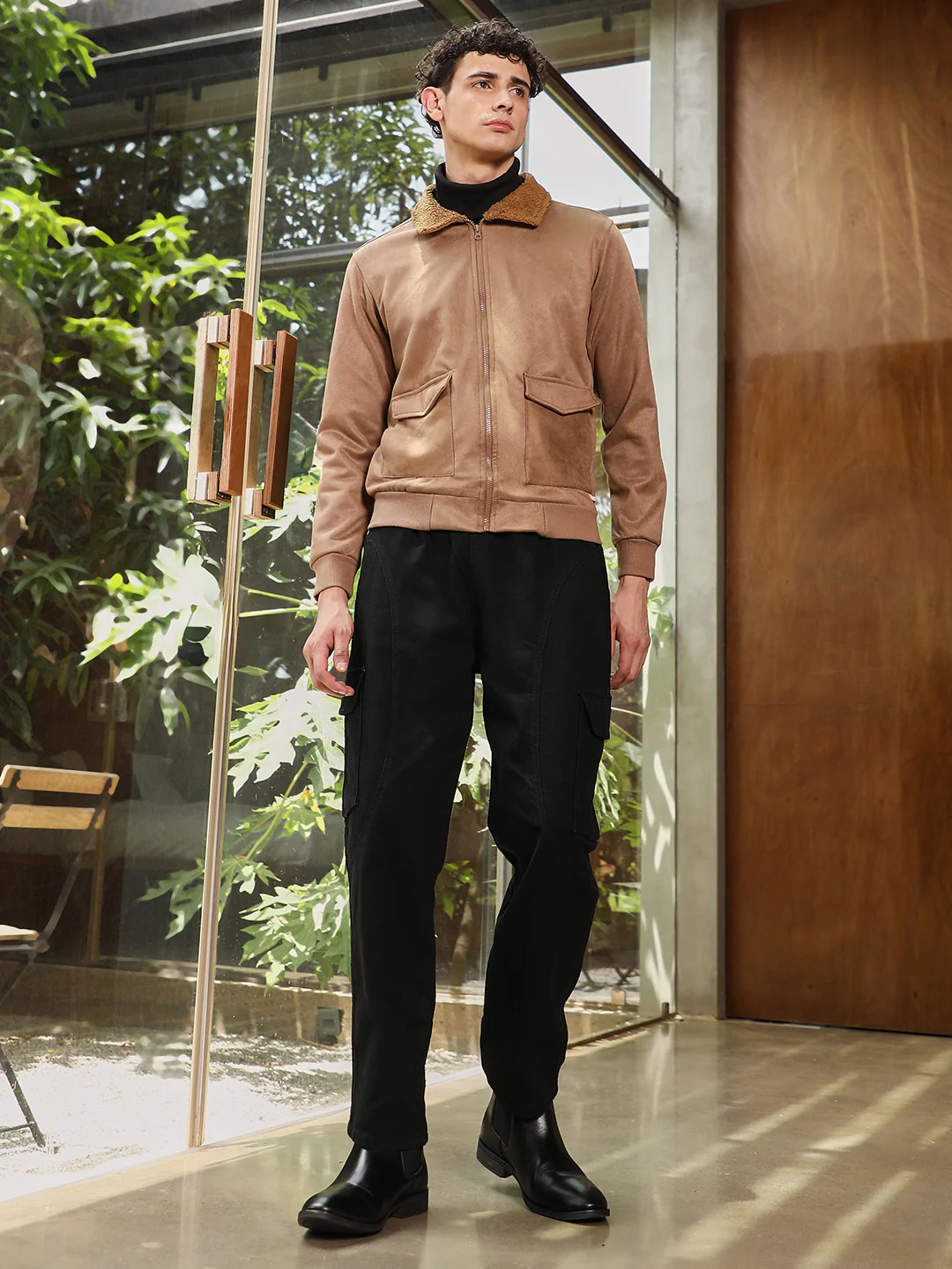 Zip-Front Jacket With Fleece Collar - Image 13
