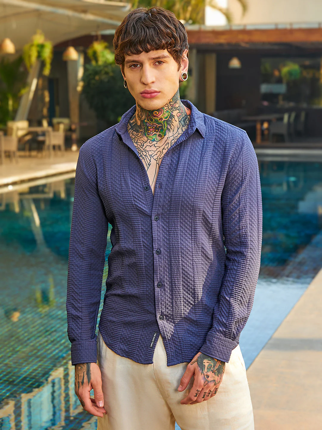 Parallel-Check Tactile Shirt - Image 2
