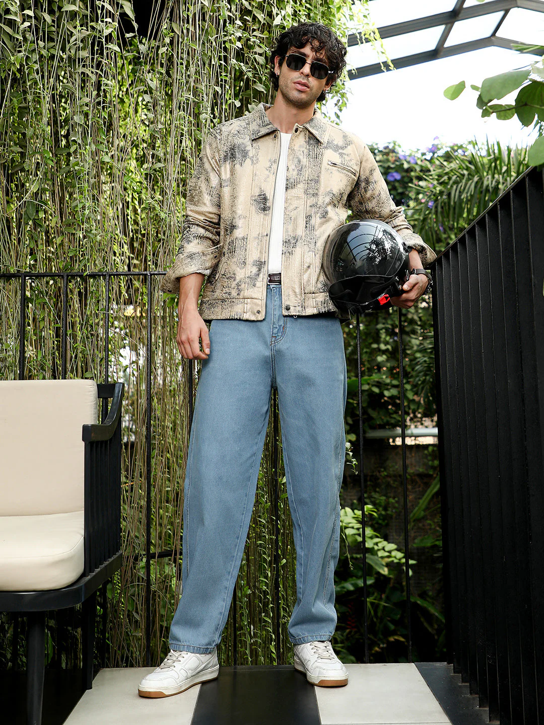 Reptilia-Jacquard Bomber Jacket - Image 6