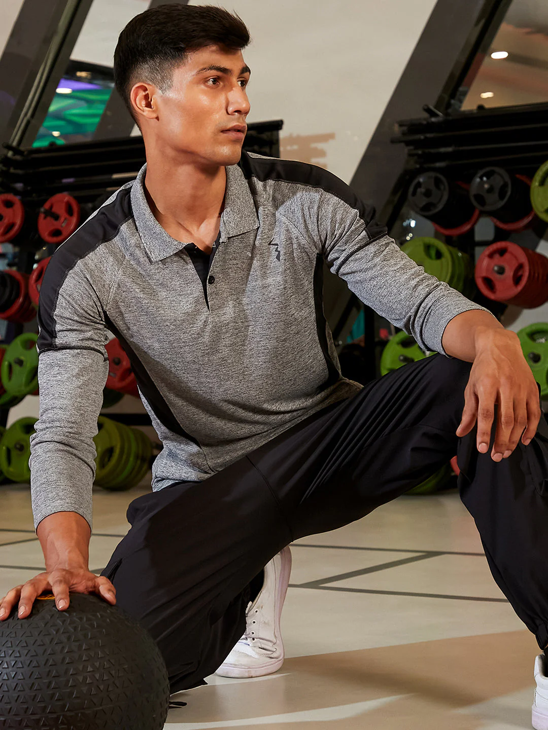 Heathered Contrast Activewear T-Shirt