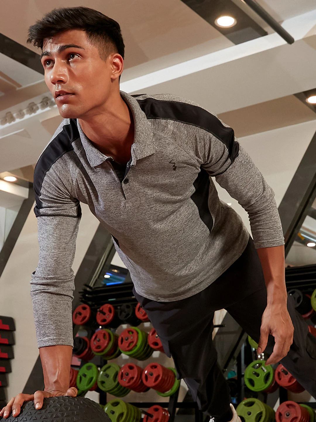 Heathered Contrast Activewear T-Shirt - Image 6