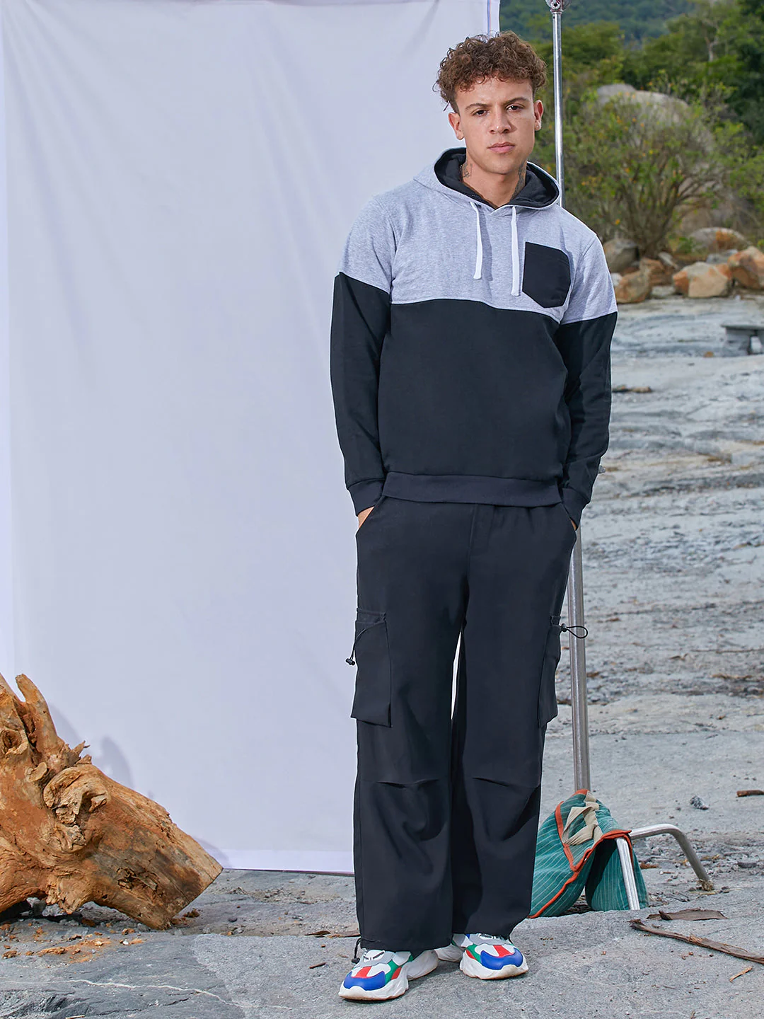 Pullover Hoodie With Patch Pocket - Image 5