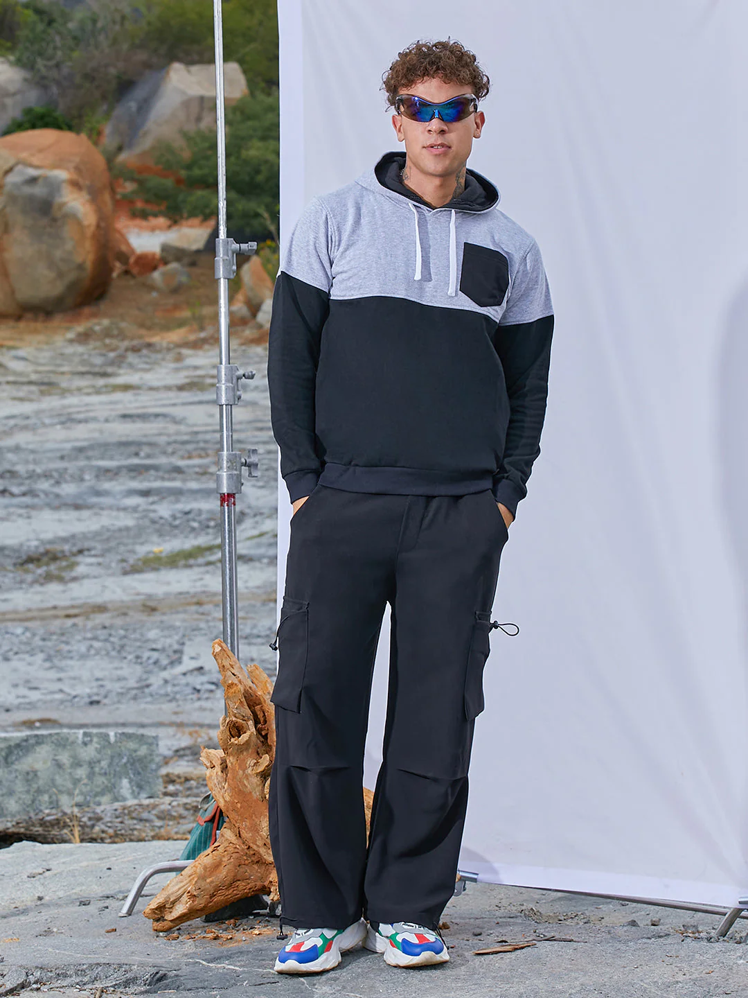 Pullover Hoodie With Patch Pocket - Image 6