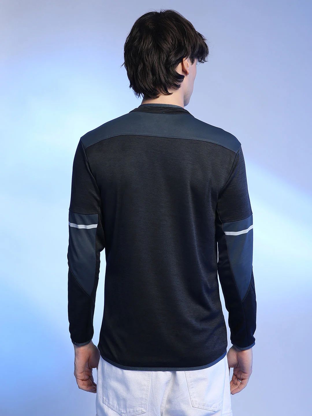 Heathered Activewear Jacket With Contrast Detail - Image 4
