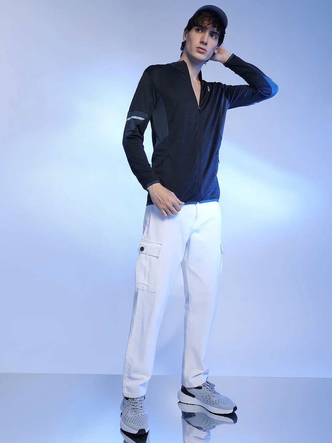 Heathered Activewear Jacket With Contrast Detail - Image 6