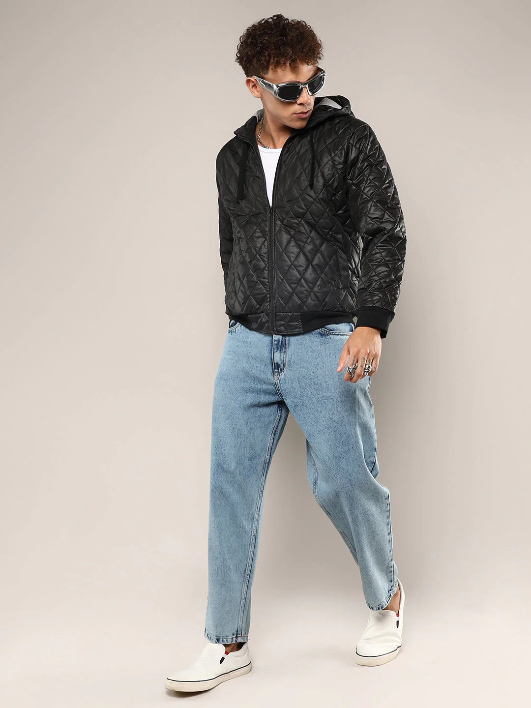 Quilted Puffer Jacket With Zip-Closure - Image 6