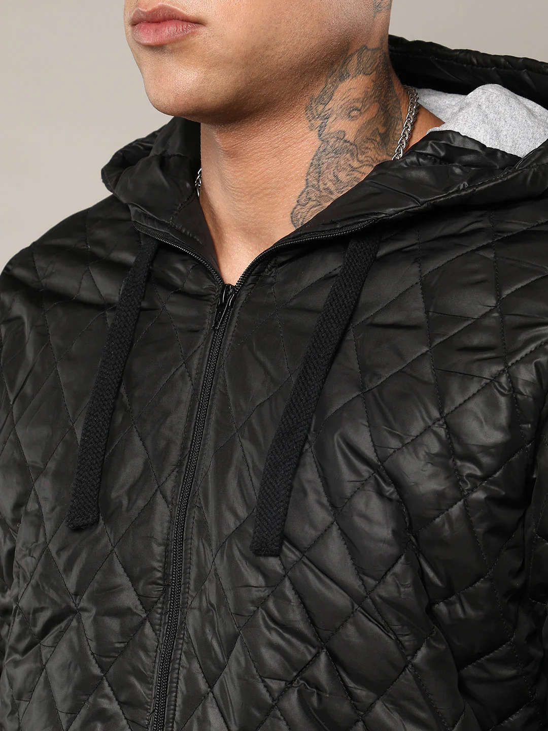 Quilted Puffer Jacket With Zip-Closure - Image 7