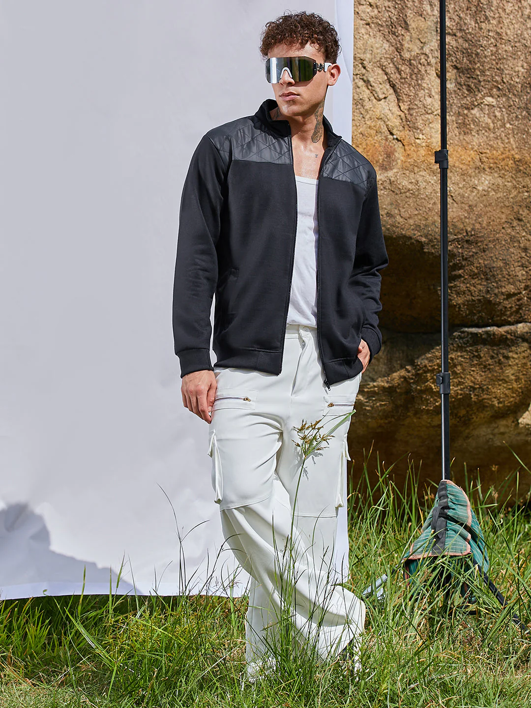 Zip-Front Jacket With Quilted Detail - Image 6