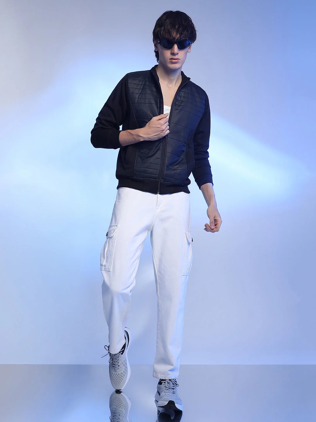 Zip-Front Jacket With Quilted Detail - Image 6
