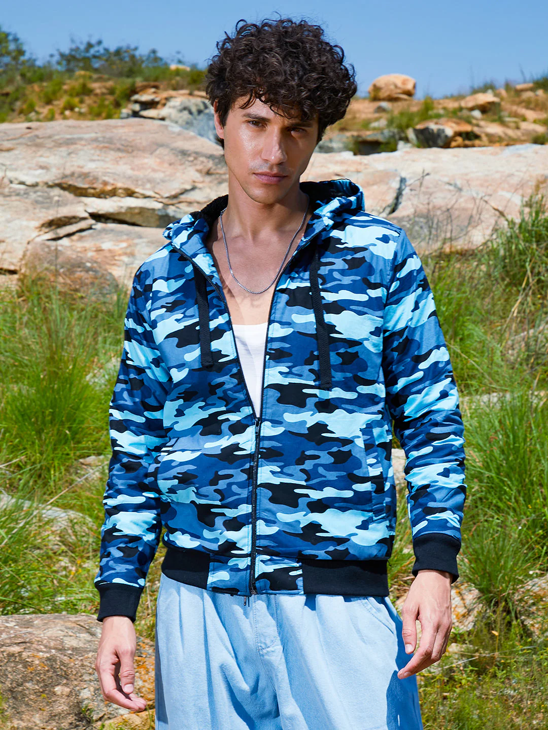 Camouflage Hoodie With Insert Pocket - Image 2