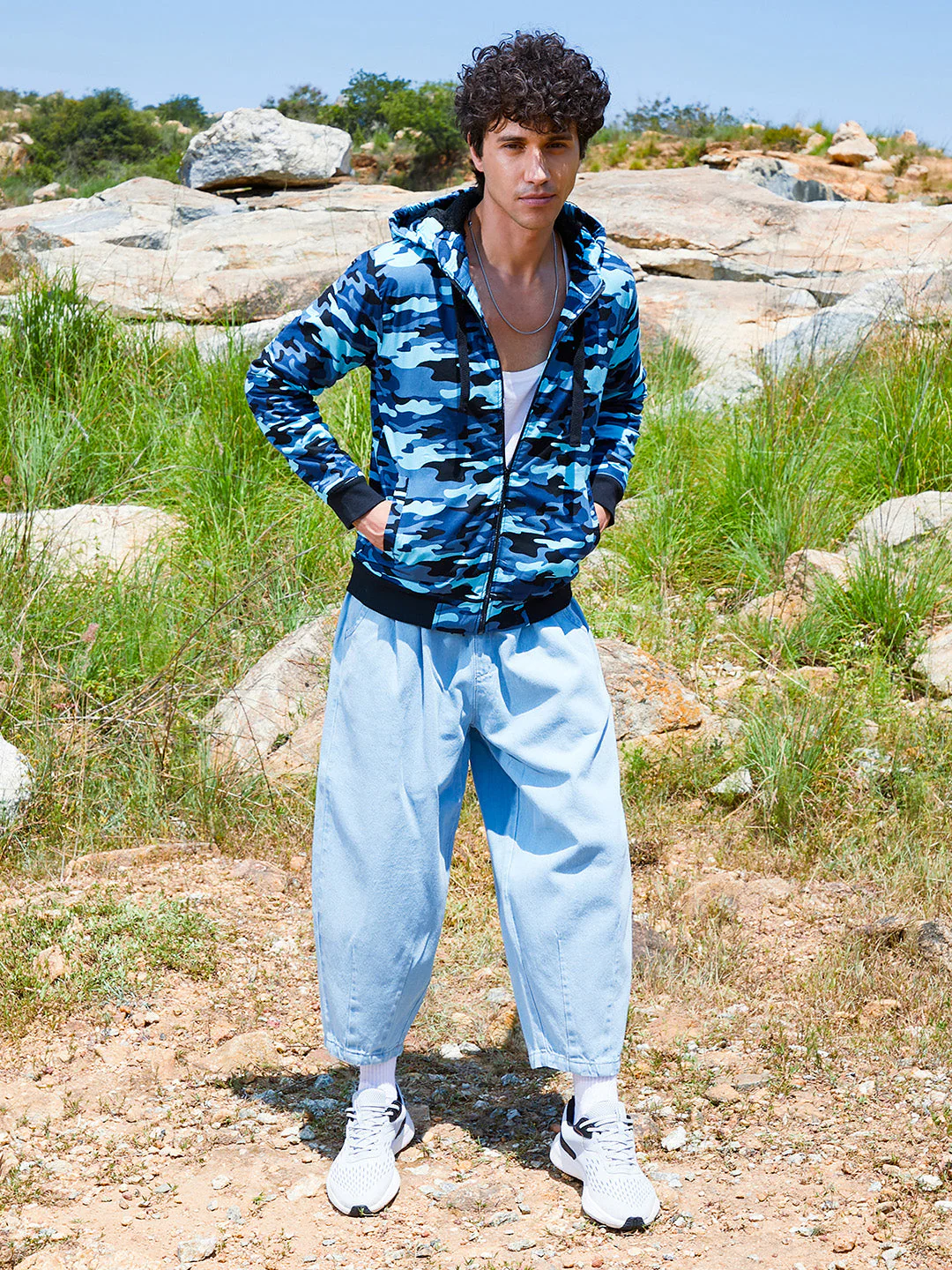 Camouflage Hoodie With Insert Pocket - Image 5