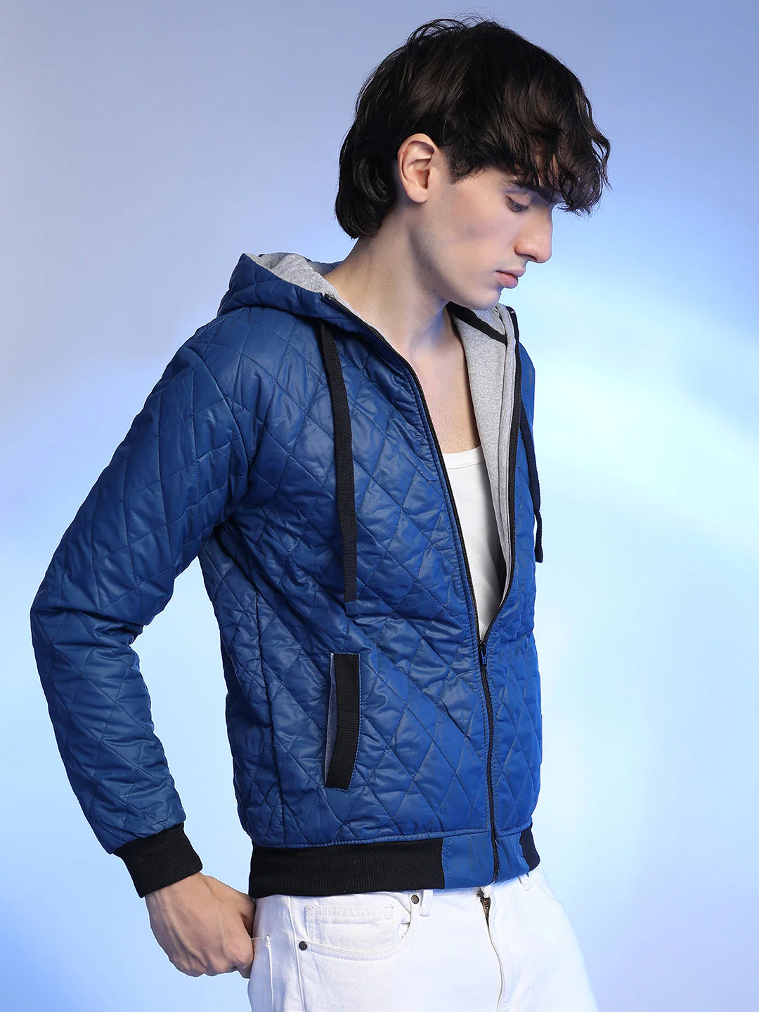 Quilted Puffer Jacket With Zip-Closure - Image 3