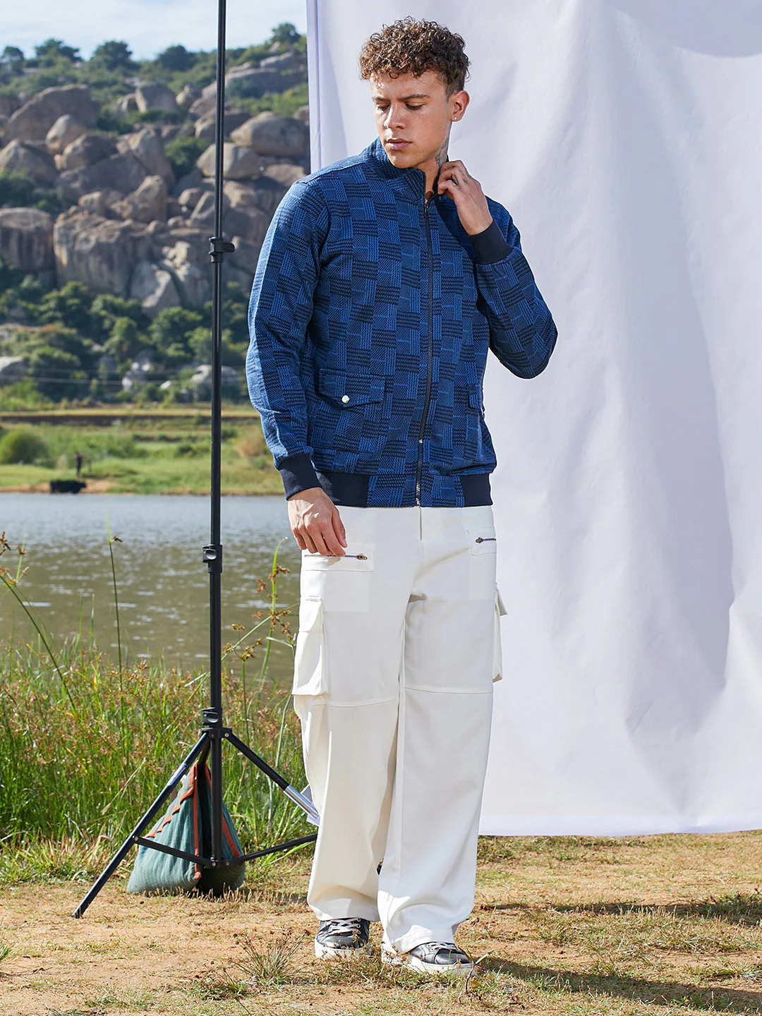 Textured Jacket With Flap Pocket - Image 5